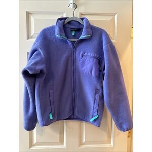 Patagonia Jacket Deep Pile Sherpa Periwinkle Fleece Retro Kids Size 12 (L)